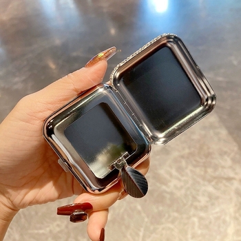 Metalni džepni pepelnjak s ugrađenim dijamantima — minimalistički stil, prenosan, 58 g, model 0226, podrijetlo Guangdong