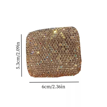 Metalni džepni pepelnjak s ugrađenim dijamantima — minimalistički stil, prenosan, 58 g, model 0226, podrijetlo Guangdong