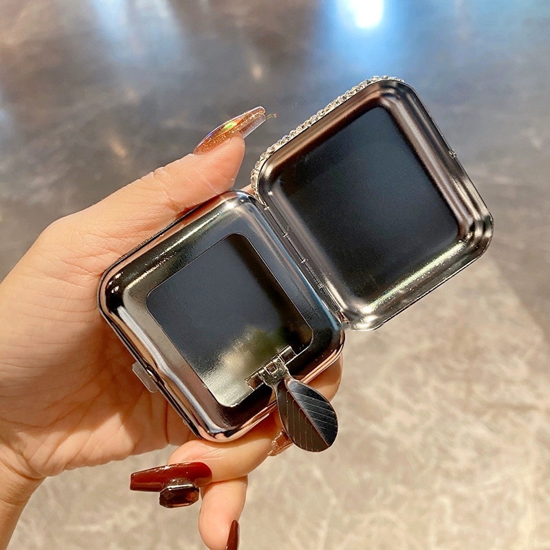 Metalni džepni pepelnjak s ugrađenim dijamantima — minimalistički stil, prenosan, 58 g, model 0226, podrijetlo Guangdong
