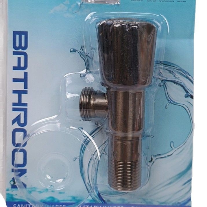 JM-08 Valvă unghiulară, oțel inoxidabil cu nucleu de cupru, debit mare, pentru toaletă, boiler de bucătărie și baterii de lavoar, stil modern minimalist