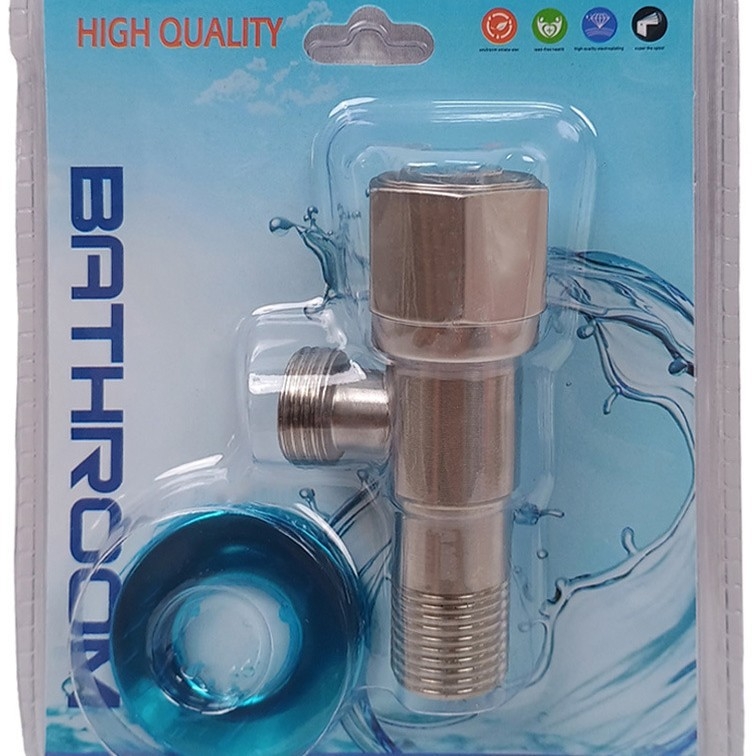 JM-08 Valvă unghiulară, oțel inoxidabil cu nucleu de cupru, debit mare, pentru toaletă, boiler de bucătărie și baterii de lavoar, stil modern minimalist