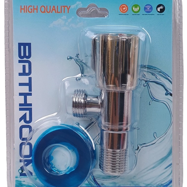 JM-08 Valvă unghiulară, oțel inoxidabil cu nucleu de cupru, debit mare, pentru toaletă, boiler de bucătărie și baterii de lavoar, stil modern minimalist