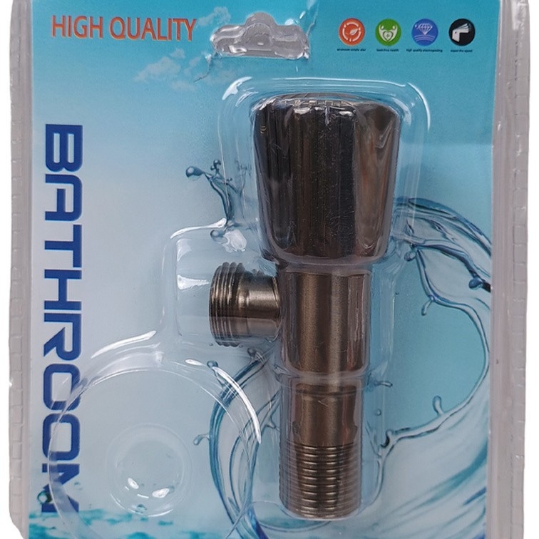 JM-08 Valvă unghiulară, oțel inoxidabil cu nucleu de cupru, debit mare, pentru toaletă, boiler de bucătărie și baterii de lavoar, stil modern minimalist