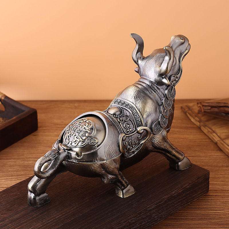 Pepeljara od metala s poklopcem, Miao Art, porijeklo Zhejiang, pakiranje 40 komada, tiskani logo