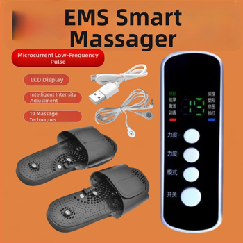 Πέδιλα μασάζ ποδιών με μασάζ σημείων βελονισμού, τροφοδοσία USB/AC, έλεγχος με καλώδιο χειρός, μηχανική λειτουργία