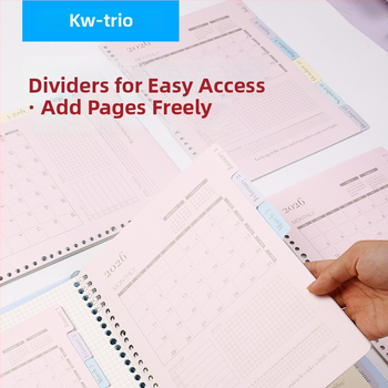 Kalendar s listovima Gy-a4 Plan 2026, 13 listova, papir s dvostrukim offsetom, Kw-trio Kedeyou