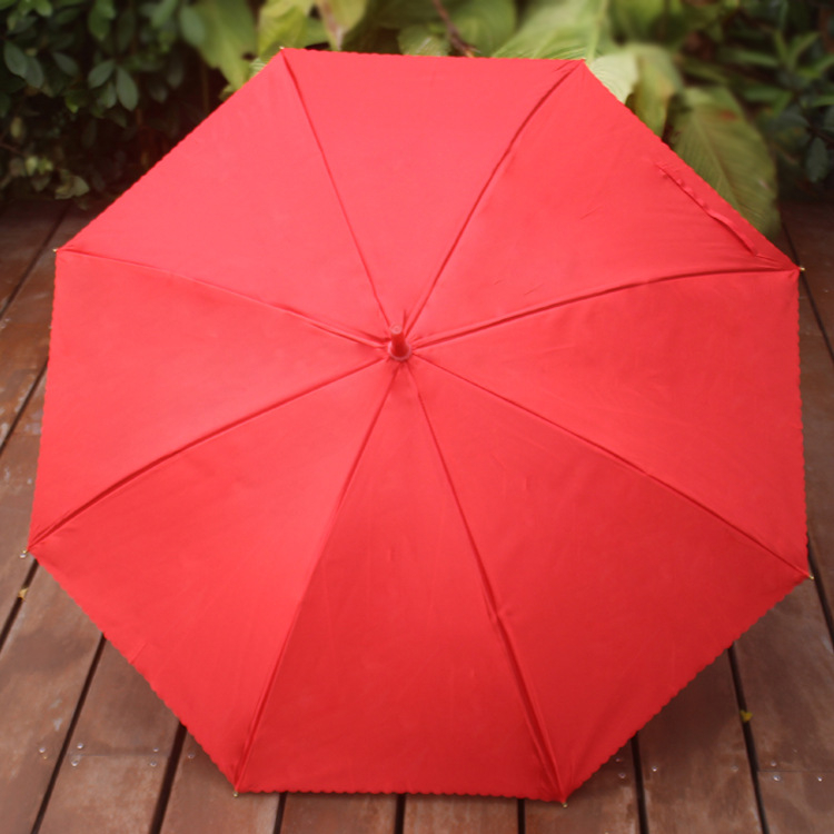 Dugi automatski svadbeni kišobran s 8 željeznih rebara, 190T tkanina, UV zaštita UPF 40+, otisak loga