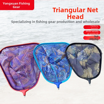 Trojuholníková hlava siete z hliníkovej zliatiny, odnímateľná, pre rybársku sieť, veľkosti 35/40/45
