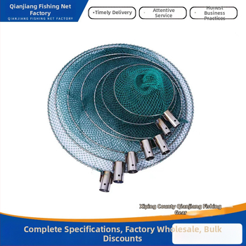 Hlava z nehrdzavejúcej ocele s nylonovou sieťou pre rybolov – doplnok rybárskeho vybavenia