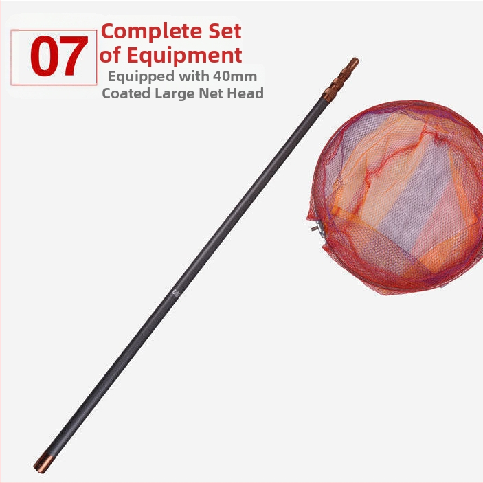 Karbonové vlákno sieťová palica pre rybolov, teleskopická, model 04