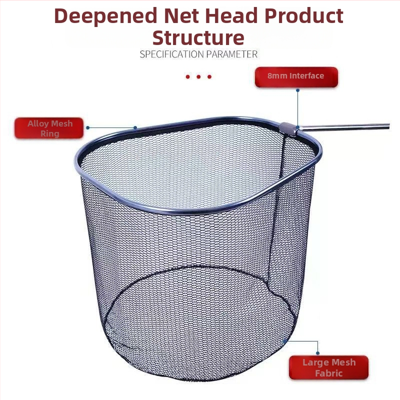 Hlava rybárskej siete s nylonovým sieťovaním, hĺbka 50, model c102, nosnosť 20