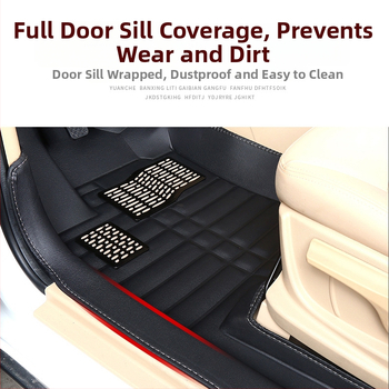 Baojun 730 πατώματα αυτοκινήτου, για επτά θέσεις, πλήρης περιμετρική κάλυψη, PVC υλικό, δερμάτινες επένδυσεις ποδιών, χωρίς λογότυπο