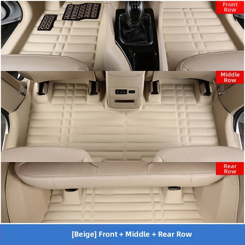 Baojun 730 πατώματα αυτοκινήτου, για επτά θέσεις, πλήρης περιμετρική κάλυψη, PVC υλικό, δερμάτινες επένδυσεις ποδιών, χωρίς λογότυπο