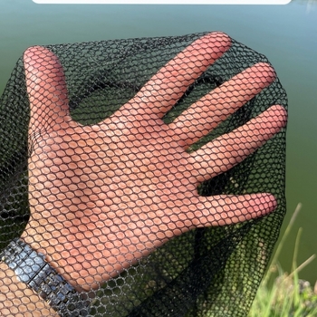 Rozsdamentes acélból készült halászháló készlet vastagított teleszkópos rúddal, 40 cm-es nyílás, 40 cm-es mélység, fin háló