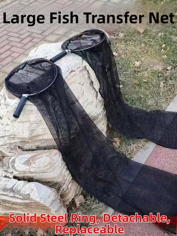 Nerezová oceľová sieť na veľké ryby s jemnými očami, otvor 30 mm, hĺbka siete 1,5 m
