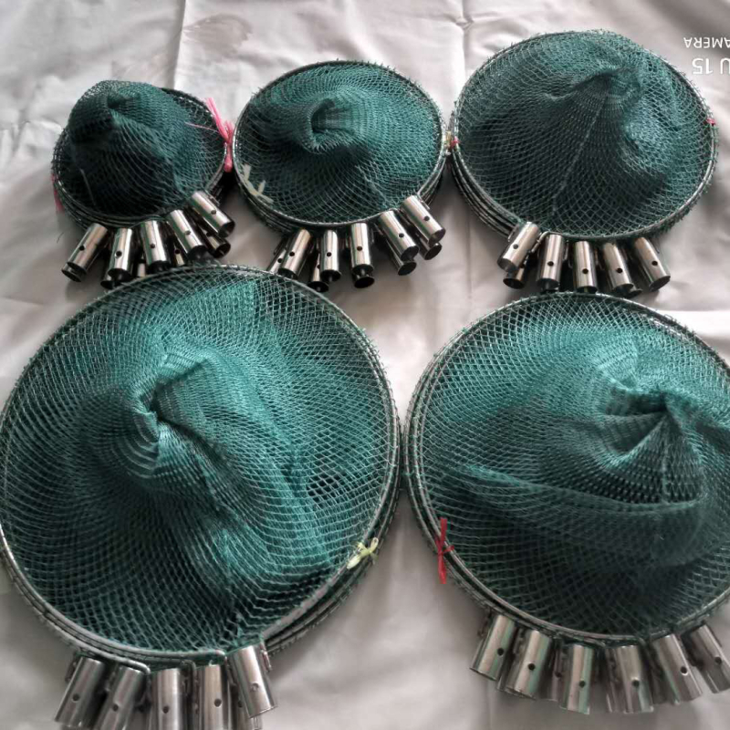 Стоманена глава за риболовна мрежа, фиксирана ориентация, неразгъваща се, аксесоар Haoxin fishing gear