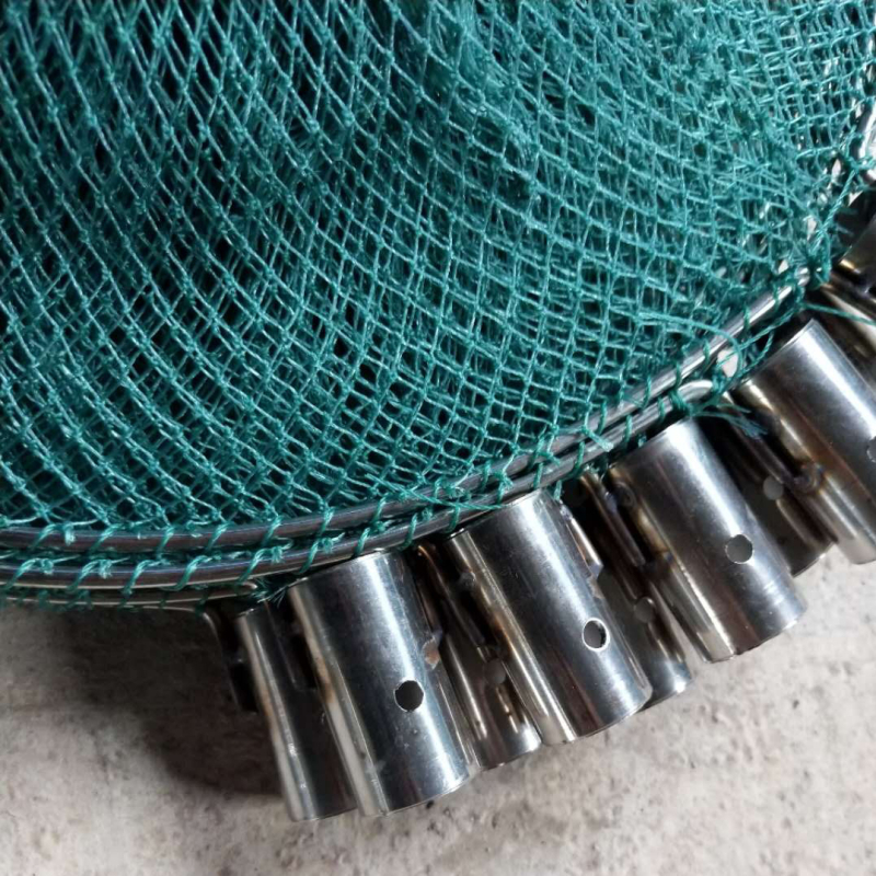 Стоманена глава за риболовна мрежа, фиксирана ориентация, неразгъваща се, аксесоар Haoxin fishing gear