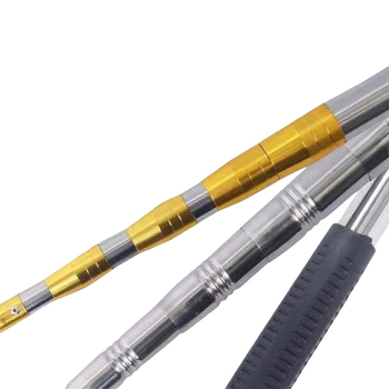 Tija din oțel inoxidabil cu rotire, extensibilă, pentru plasă și cules fructe — material: oțel inoxidabil; greutate: 1; noduri: 5-10; extensibilitate: da