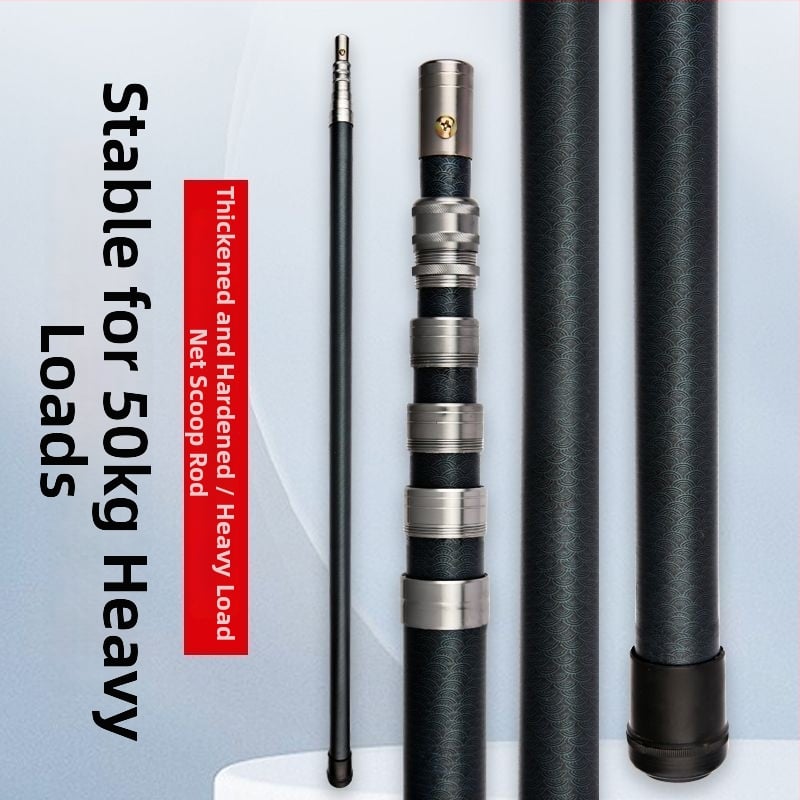 Szénszálas teleszkópos hálózati rúd zárrendszerrel — teherbírás 10 kg