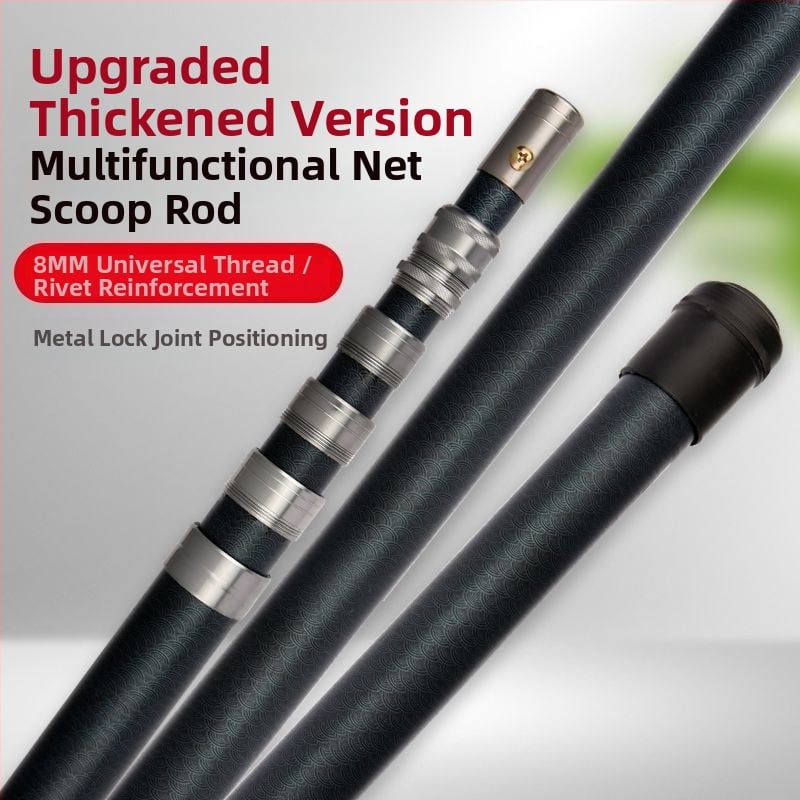 Szénszálas teleszkópos hálózati rúd zárrendszerrel — teherbírás 10 kg