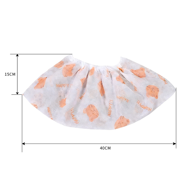  Capace de încălțăminte din material nețesut, de unică folosință, cu imprimeu Cartoon Cat, protecție împotriva prafului