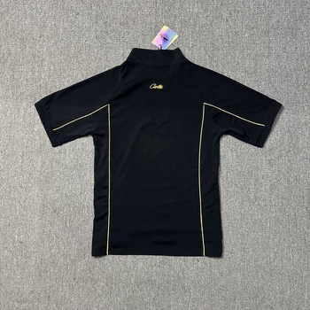 Oversize pamučna majica s tiskom slova, okrugli izrez