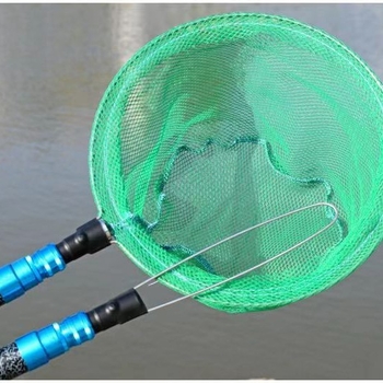 Prut telescopic din fibră de sticlă, set cu două bețe, grosime extra, izolat, pentru pescuit cu plasă