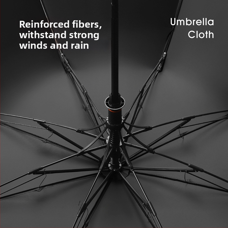 Kétoldalas automata esernyő, 8 acél bordával, 210T anyagú szövet, UPF>50, acél tengely és műanyag nyél, Tianxiu