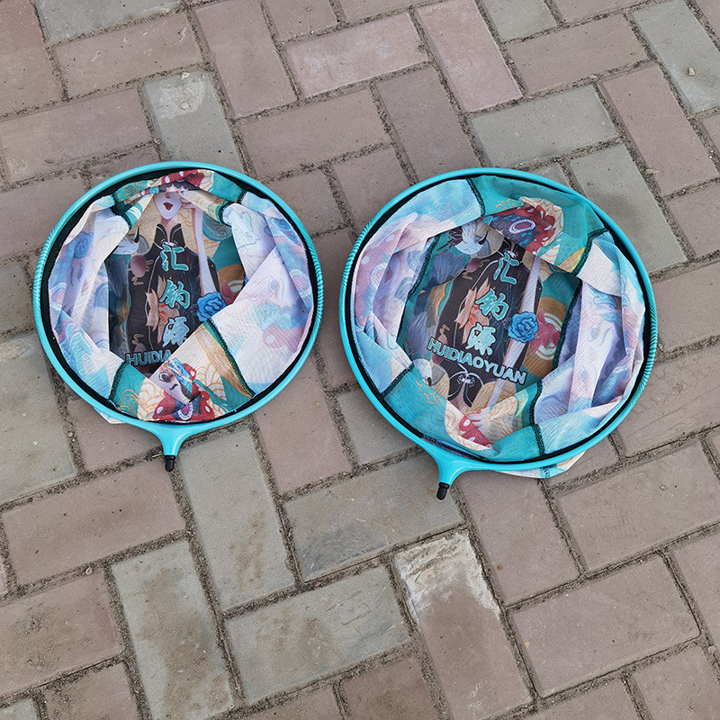 Алуминиева сплав мрежова глава за риболов с антискок дизайн (Материал: алуминиева сплав; Тип: мрежова глава; Характеристика: антискок)