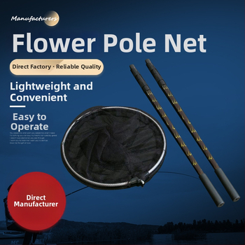 Összecsukható teleszkópos alumíniumötvözet halászhálóbot; Eredet: Kína; Anyag: alumíniumötvözet; Magáncímke licencelhető