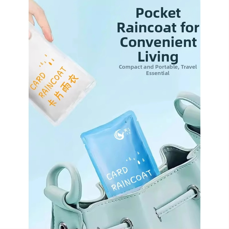 Pelerină de ploaie de unică folosință pentru copii și adulți, poncho de drumeție, material PE gros