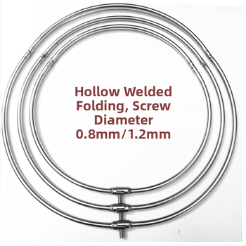 Okvir od nehrđajućeg čelika za ribolovnu mrežu, šuplja sklopiva glava s ojačanom zavarenom prstenom — Brand: Yingxing; Materijal: Nehrđajući čelik; Tip: sklopiva glava mreže