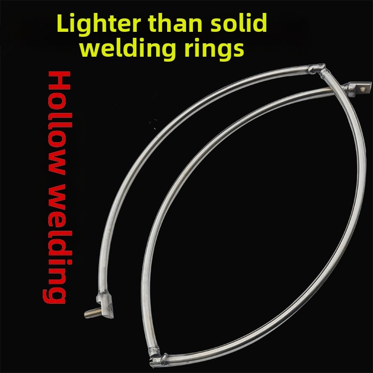 Okvir od nehrđajućeg čelika za ribolovnu mrežu, šuplja sklopiva glava s ojačanom zavarenom prstenom — Brand: Yingxing; Materijal: Nehrđajući čelik; Tip: sklopiva glava mreže