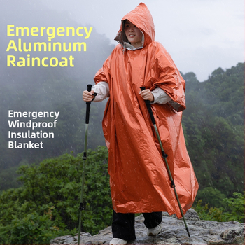 Pelerină de ploaie pentru drumeții, stil poncho, grosime normală, țesătură 0,026–0,03 mm, strat impermeabil PE, pentru adulți