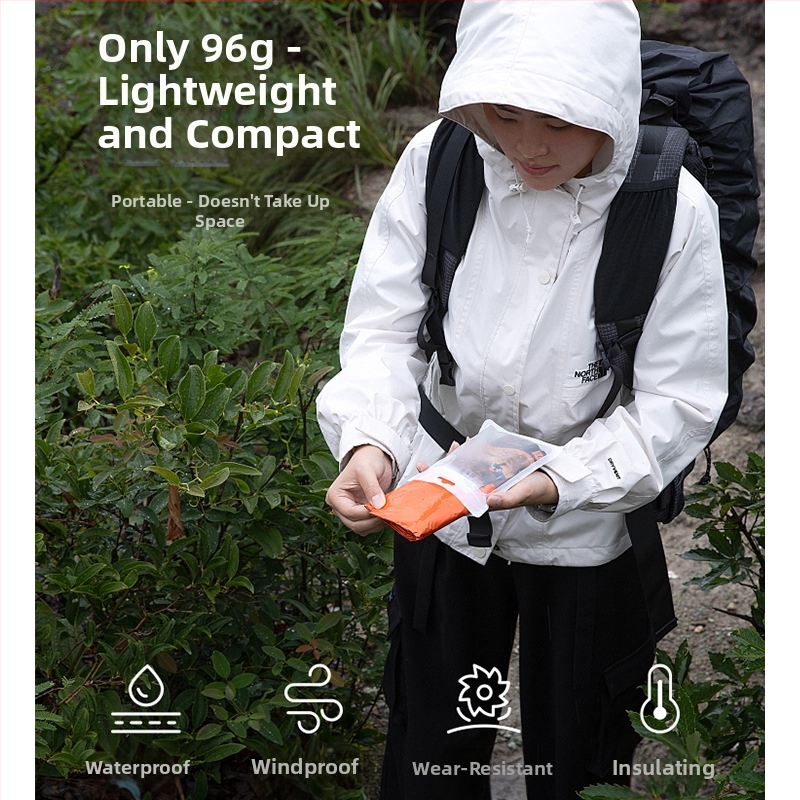 Pelerină de ploaie pentru drumeții, stil poncho, grosime normală, țesătură 0,026–0,03 mm, strat impermeabil PE, pentru adulți