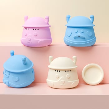 Set de jucării de baie din silicon, masticabile, pentru bebeluți și copii mici – jocuri cu apă pentru dezvoltarea coordonării mână-ochi