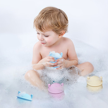 Set de jucării de baie din silicon, masticabile, pentru bebeluți și copii mici – jocuri cu apă pentru dezvoltarea coordonării mână-ochi