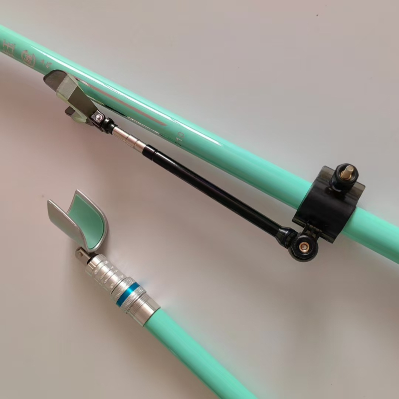 Teleskopna šipka za mrežu za pecanje na otvorenom, plavi nosač