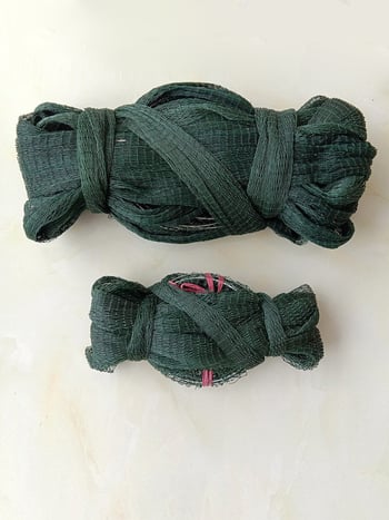 Mrežasta torba za vanjski ribolov, mreža od 18 vlakana gume, s vrpcom, sklopiva