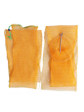 Mrežasta torba za vanjski ribolov, mreža od 18 vlakana gume, s vrpcom, sklopiva