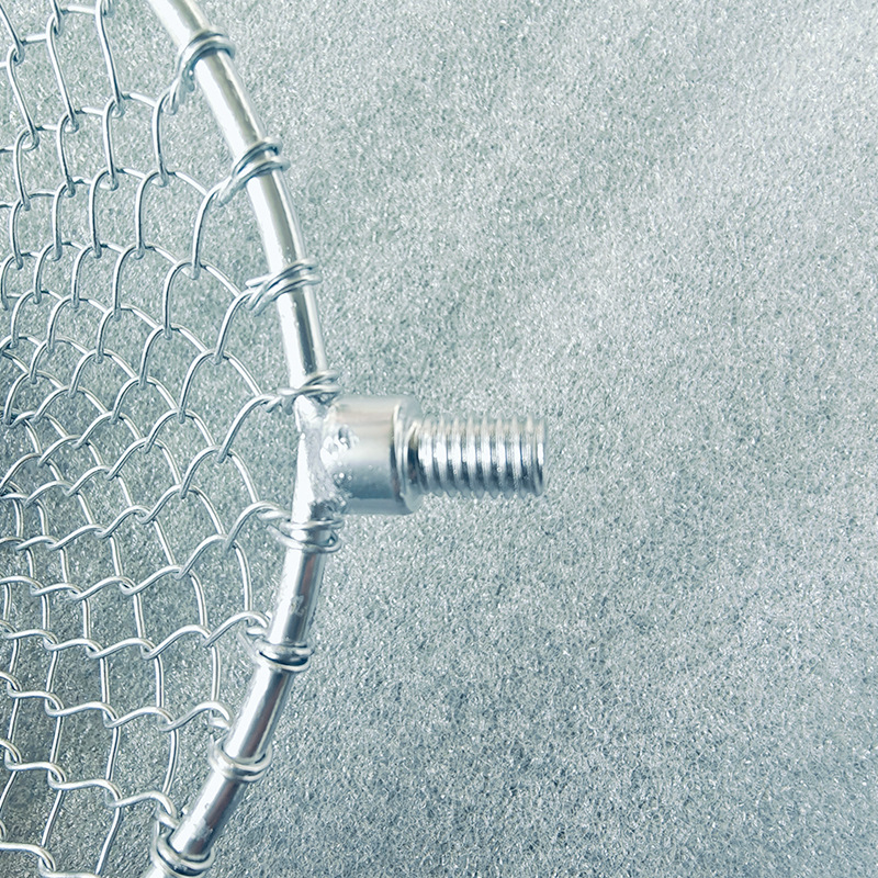 Ледно риболовно устройство с галванизирана желязна мрежа и лъжичкоподобна глава за зимен лед