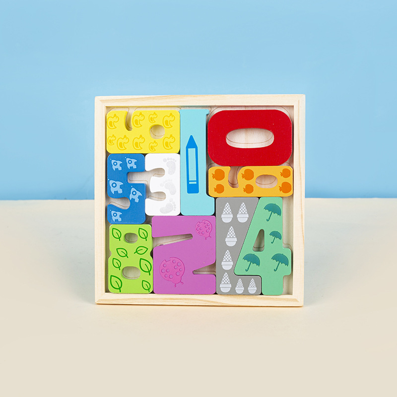 Drveni 3D puzzle blokovi – životinje i voće, za bebe i djecu do 3 godine, edukativna igračka za rani razvoj, DIY kompatibilno