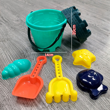 Dječji set za kopanje u pijesku s kantu i lopaticom — plastična igračka za pijesak i vodu, za uzrast 7–14 godina