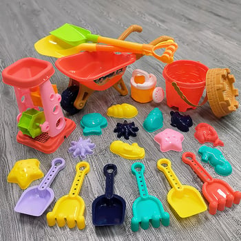 Dječji set za kopanje u pijesku s kantu i lopaticom — plastična igračka za pijesak i vodu, za uzrast 7–14 godina