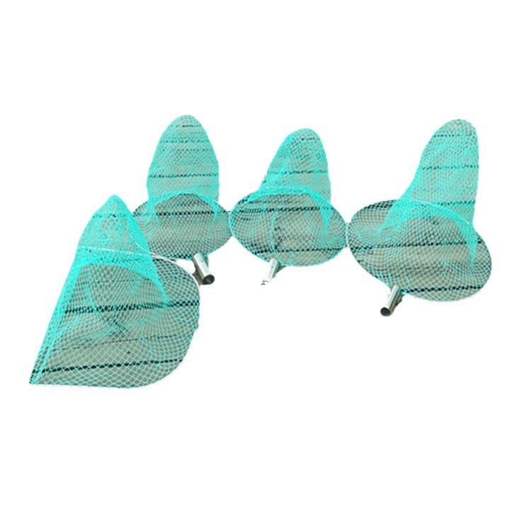 Horgász hálófej rozsdamentes acélból, kézzel szőtt, ultra finom hálóval