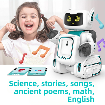 Edukativni robot s daljinskim upravljanjem, punjiva baterija, glazba i zvukovi, reakcija na dodir, plastično kućište
