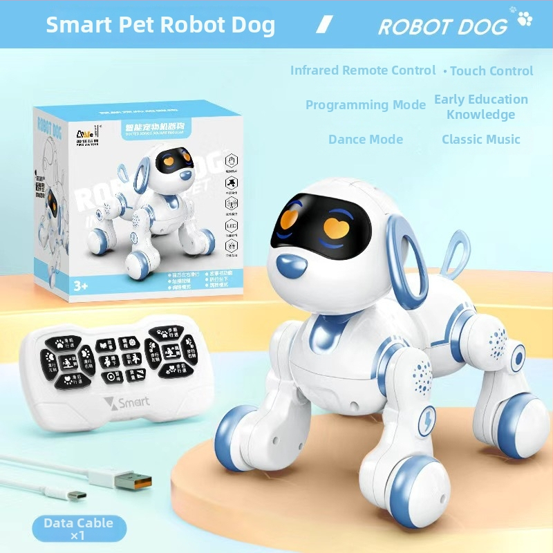 Edukativni robot s daljinskim upravljanjem, punjiva baterija, glazba i zvukovi, reakcija na dodir, plastično kućište