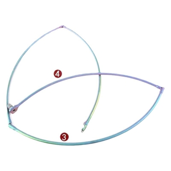 Kaisi titániumötvözet összecsukható hálókeret szikla-horgászathoz, nefrit nyéllel, 4 részes konstrukció