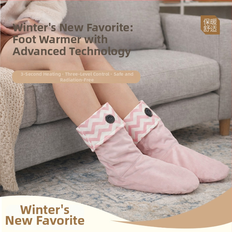 USB nabíjateľné elektrické zohrievače na nohy, nositeľné ohrievajúce ponožky, 5V, 10W