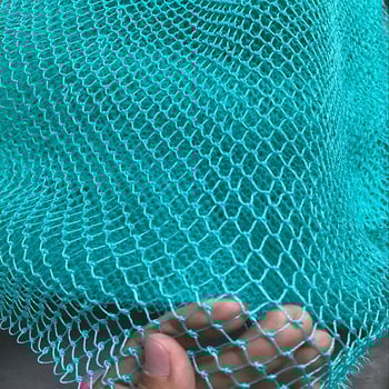 Horgász háló táska, kézzel készített, 9 szálból álló új anyagból, háromrétegű kialakítás